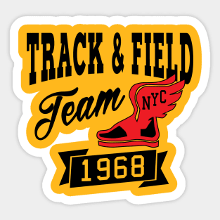 Track & Field Team Sticker